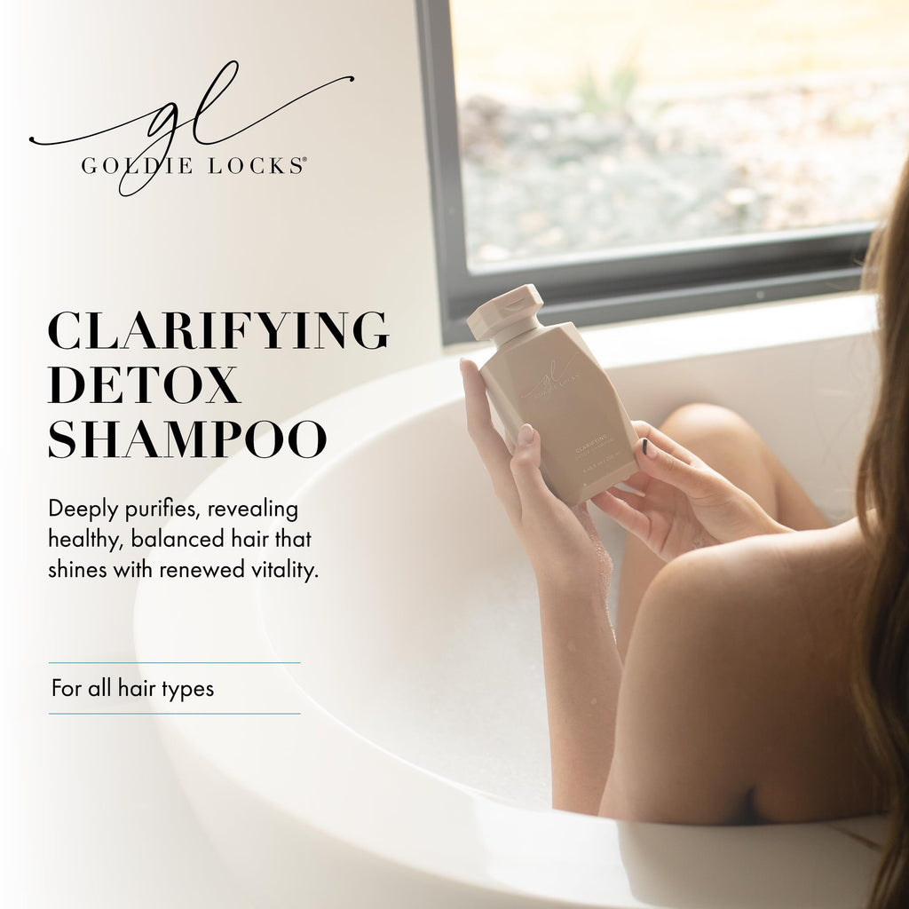 Goldie Locks Clarifying Shampoo | Sulfate-Free Detox for Scalp & Hair | Safe for Color-Treated & Extensions | 8.45 fl oz