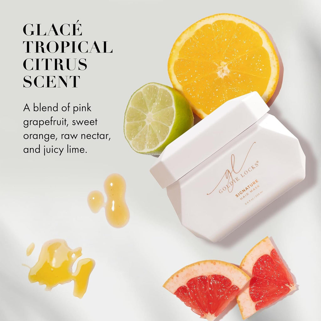 Goldie Locks Ultra Hydrating Hair Mask – Frizz Control, Deep Moisture & Shine | Safe for Color-Treated Hair & Extensions | Protein-Free | 6.8 fl oz