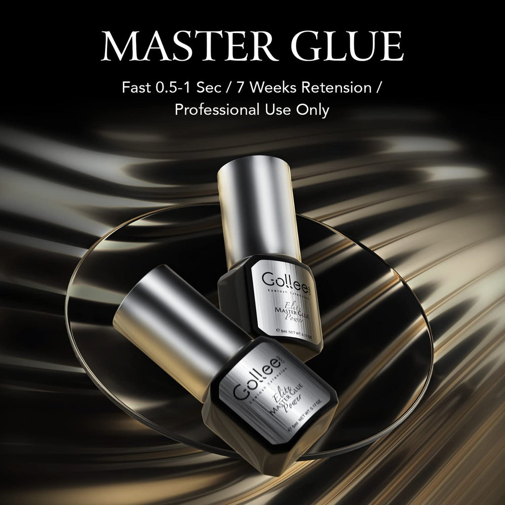 Golleepro Eyelash Extension Glue — 0.5 Sec Fast Dry, 6-8 Week Retention, Waterproof, Professional Use Only