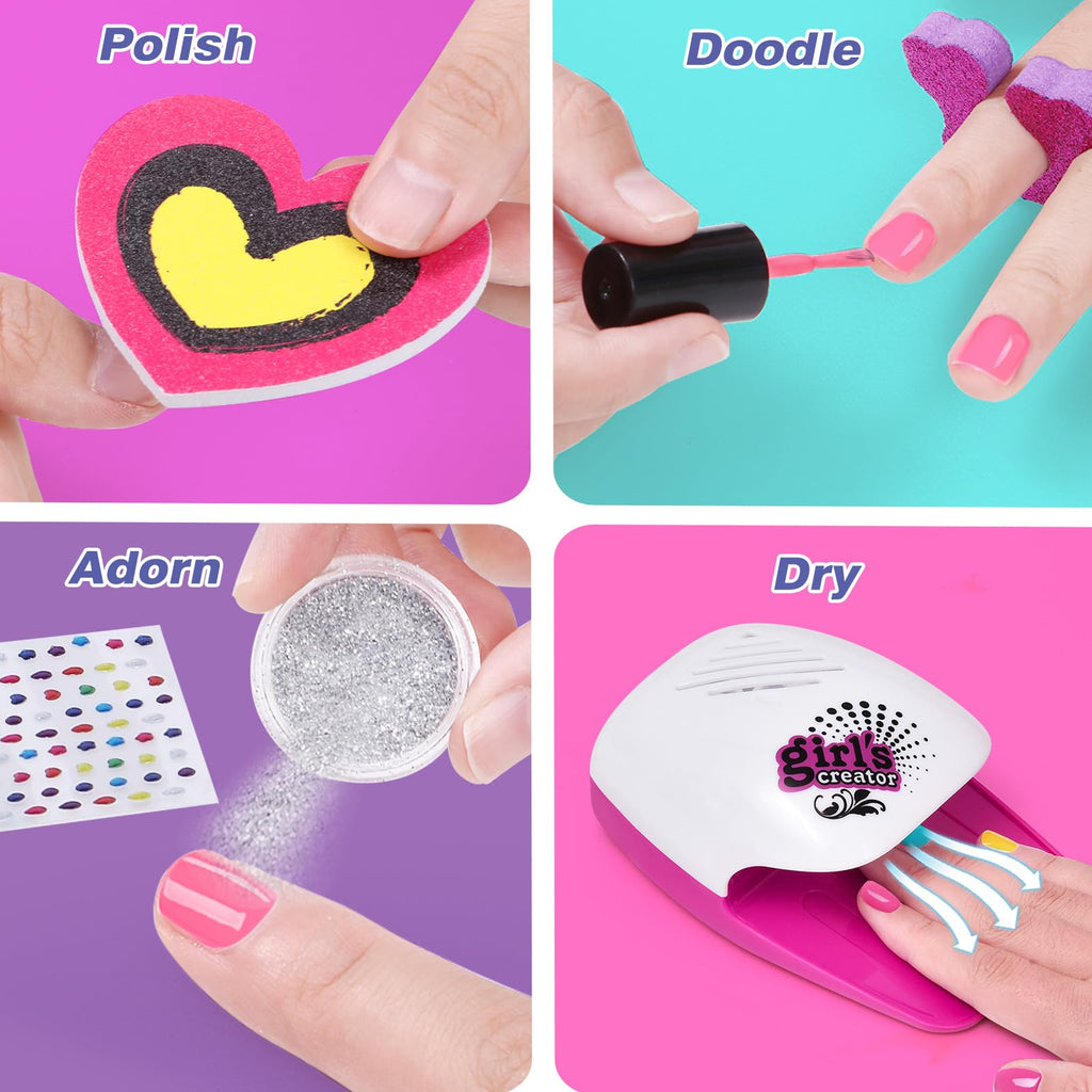 Golray Kid Foot Spa & Nail Kit – Fun At-Home Spa Set for Girls Aged 5–12