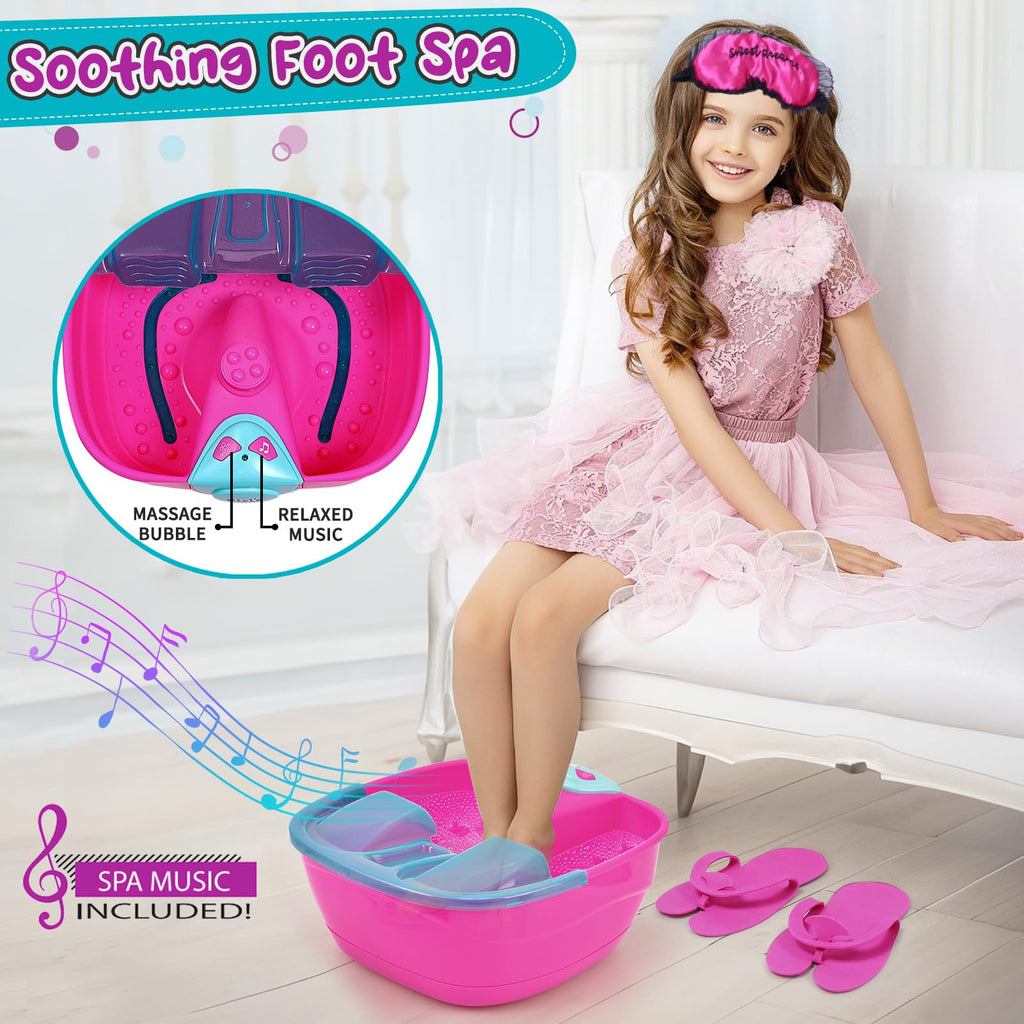 Golray Kid Foot Spa & Nail Kit – Fun At-Home Spa Set for Girls Aged 5–12