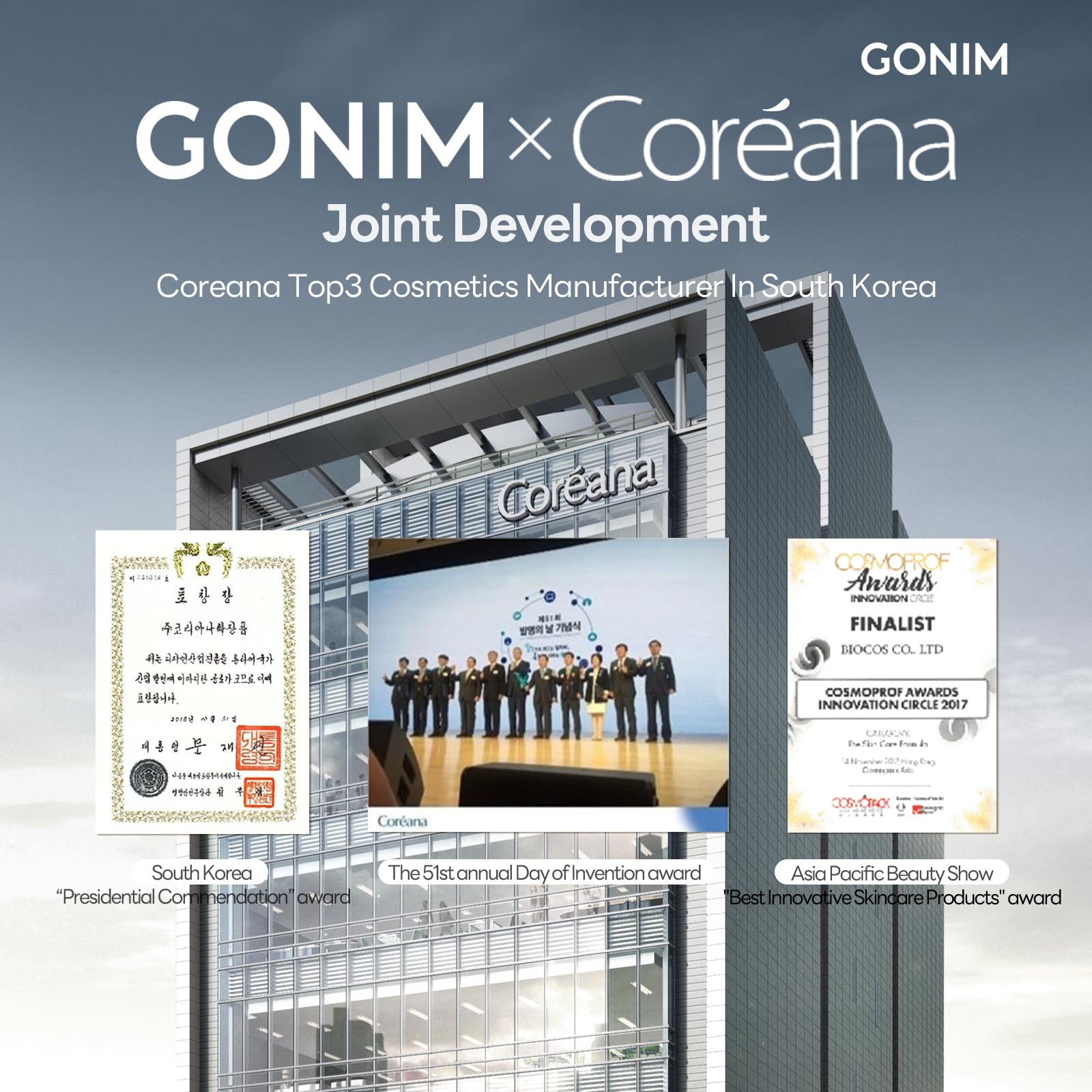 GONIM Face Mask with 7x Hyaluronic Acid & Vitamin C — Hydration & Collagen Activation (30ml x10)