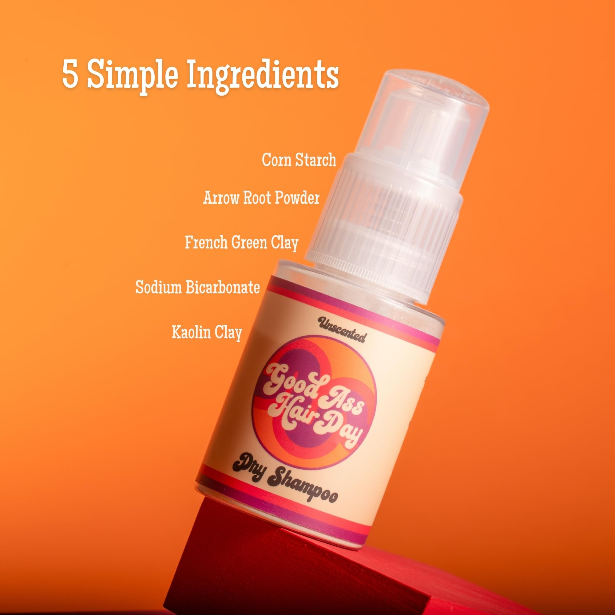 Good Ass Hair Day Dry Shampoo Powder – Unscented, Talc-Free, All-Natural