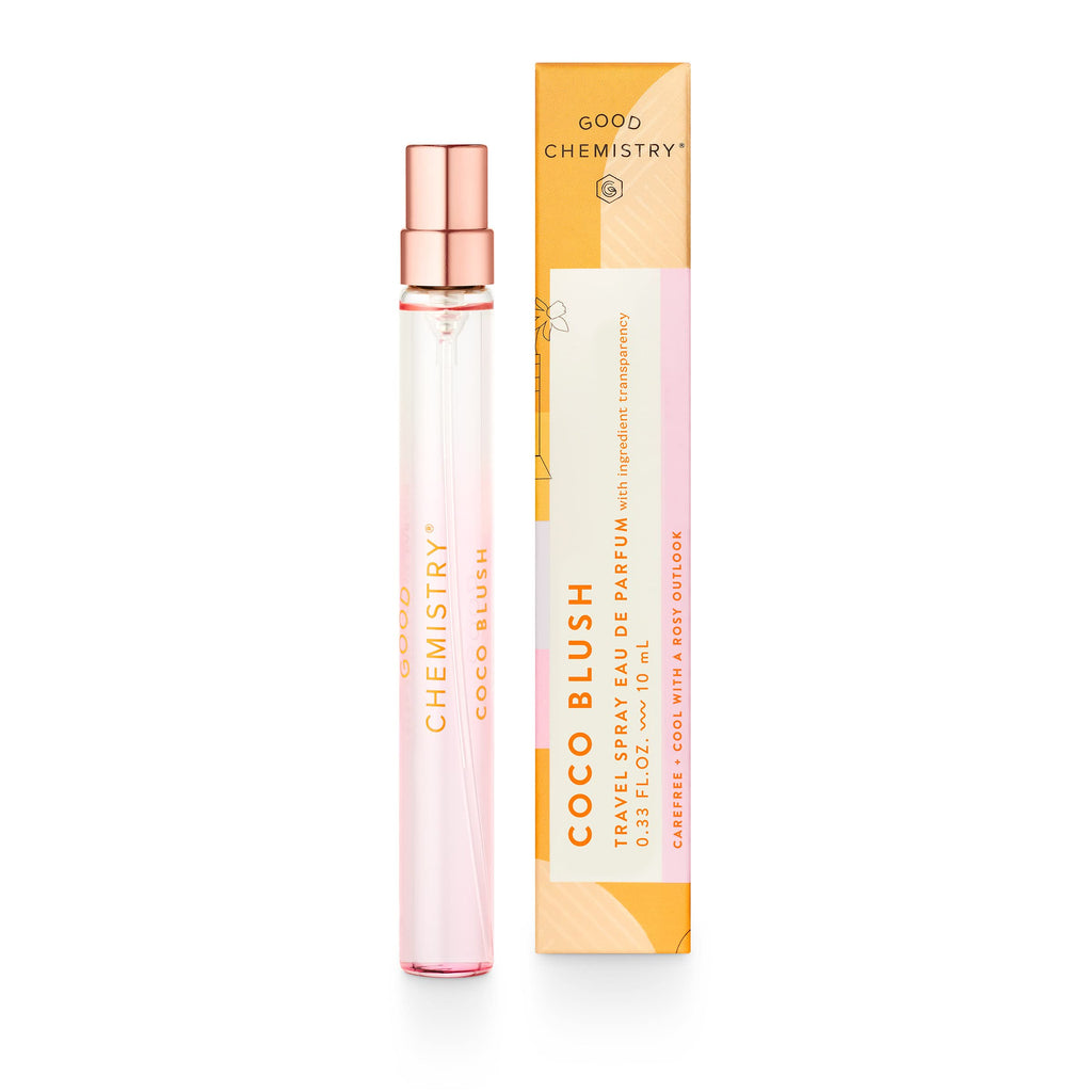 Good Chemistry Coco Blush Travel Spray 0.33 fl oz – Long-Lasting On-The-Go Perfume