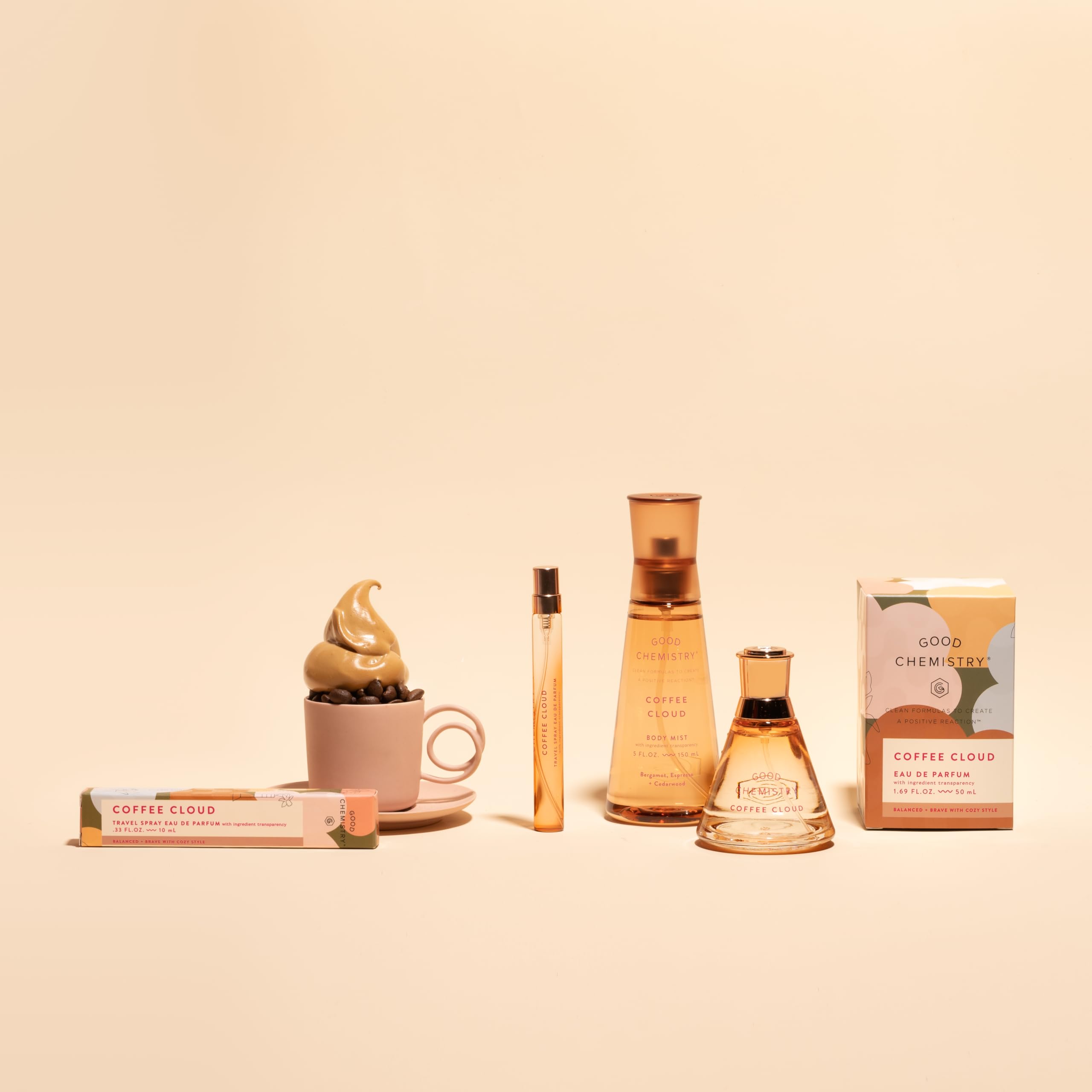 Good Chemistry Coffee Cloud Eau de Parfum – Long-Lasting Bergamot, Espresso & Cedarwood