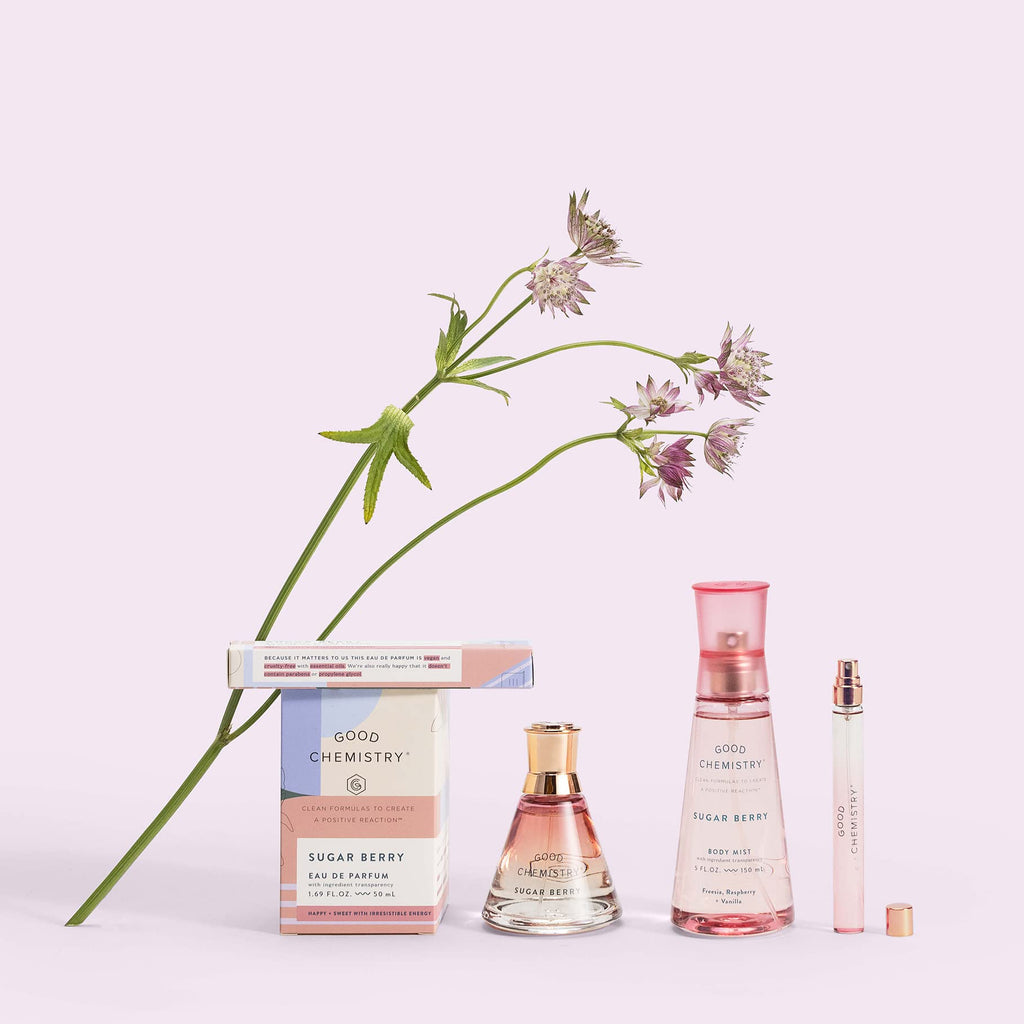 Good Chemistry Sugar Berry Eau de Parfum 1.7 fl oz | Long-Lasting, Vegan Fragrance with Freesia, Raspberry & Vanilla