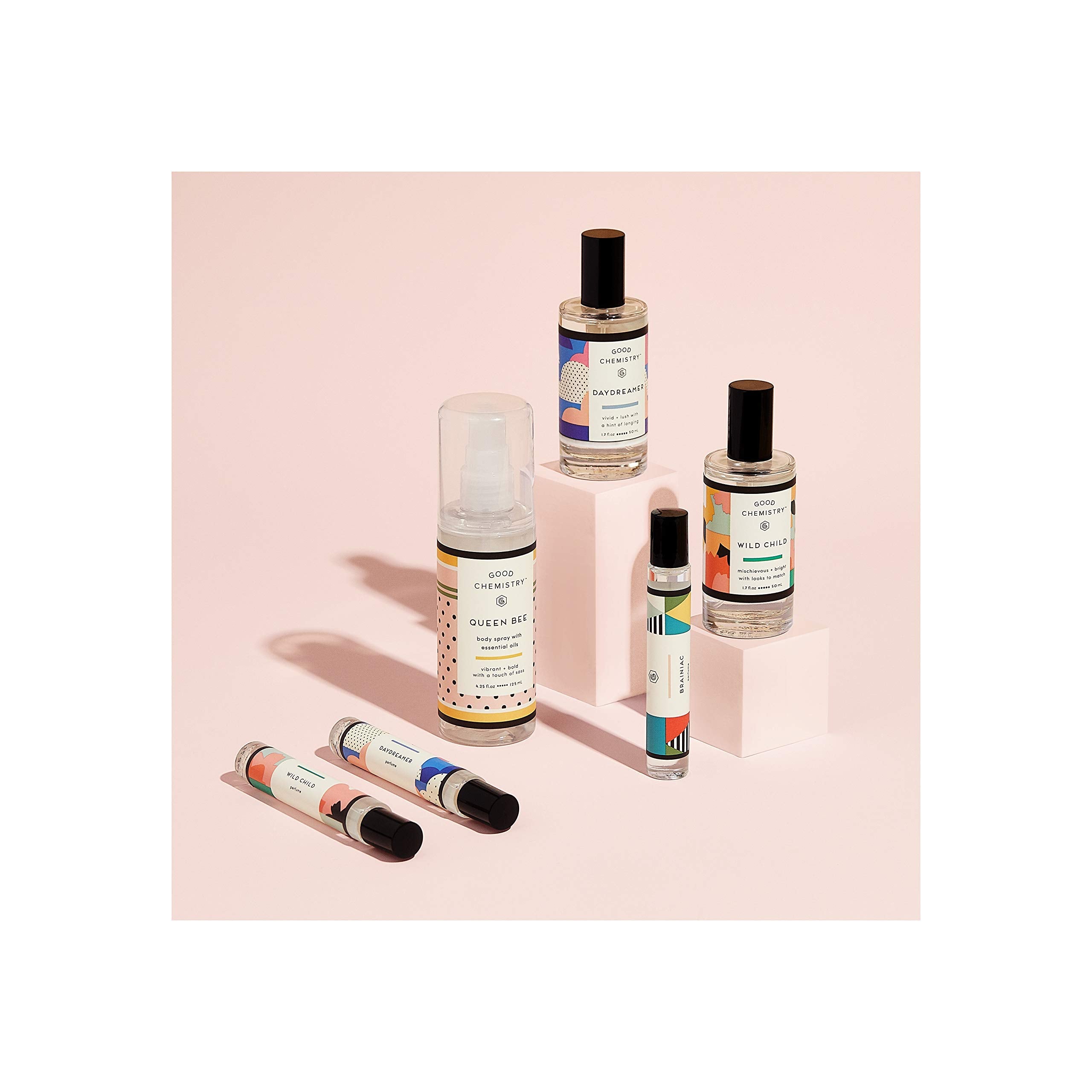 Good Chemistry Wild Child Rollerball Perfume – Bergamot, Coconut & Bamboo, 0.25 Fl Oz