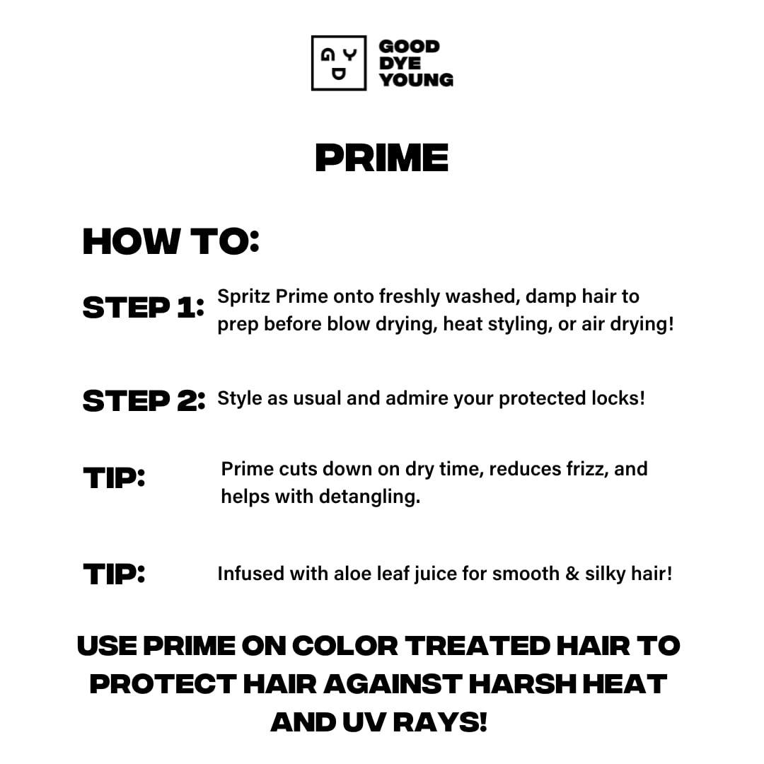 Good Dye Young Color Safe Conditioner – Sulfate Free, Color Protecting Hair Primer 8oz