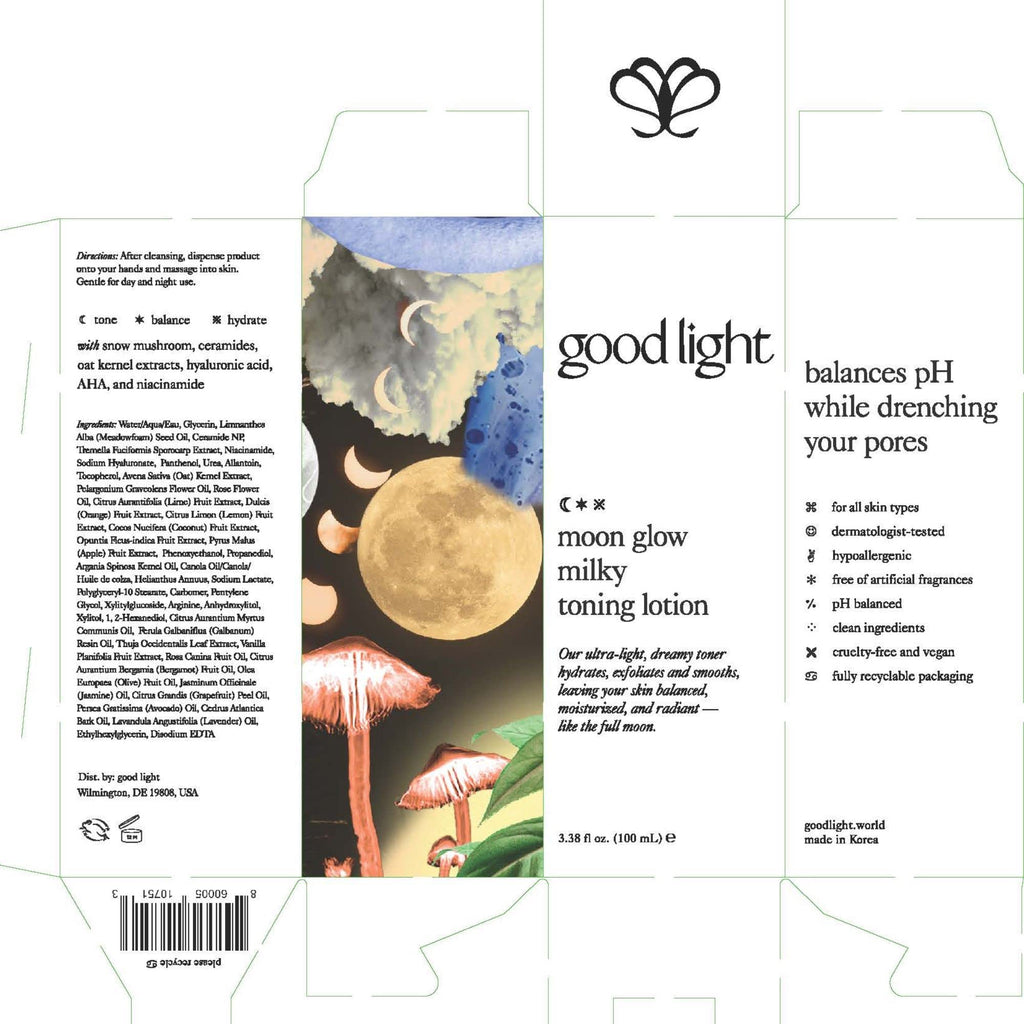 Good Light Moon Glow Milky Toner – Ultra-Light Hydration with Niacinamide & Ceramides
