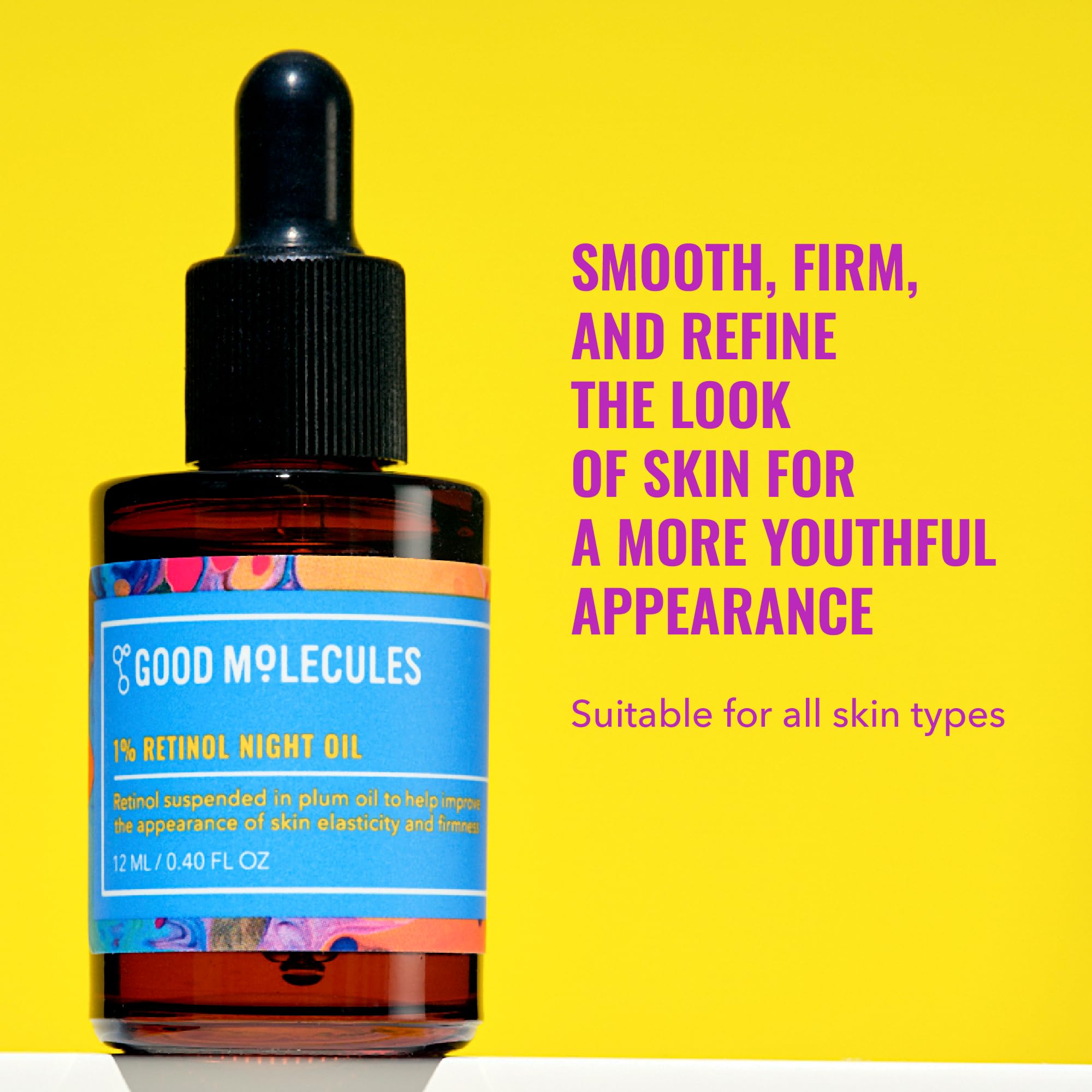 Good Molecules 1% Retinol Night Oil – Night Serum with Plum & Rosehip Oils (12 ml)