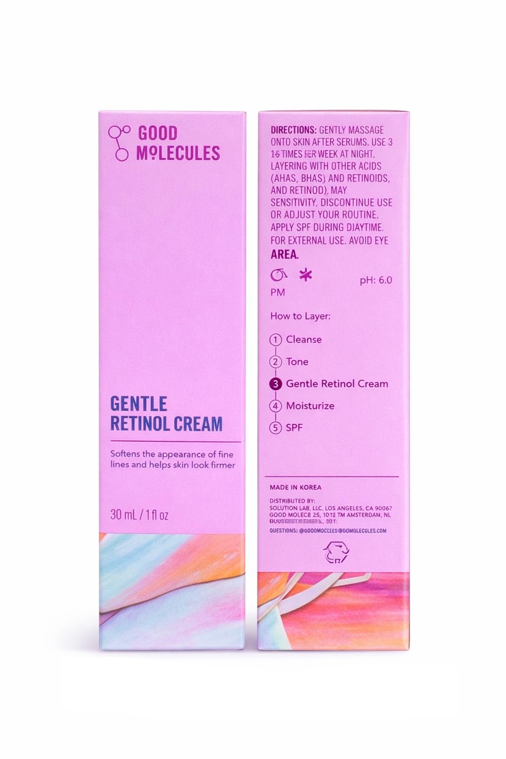 Good Molecules Gentle Retinol Cream Pack 2 – 60 ml Total