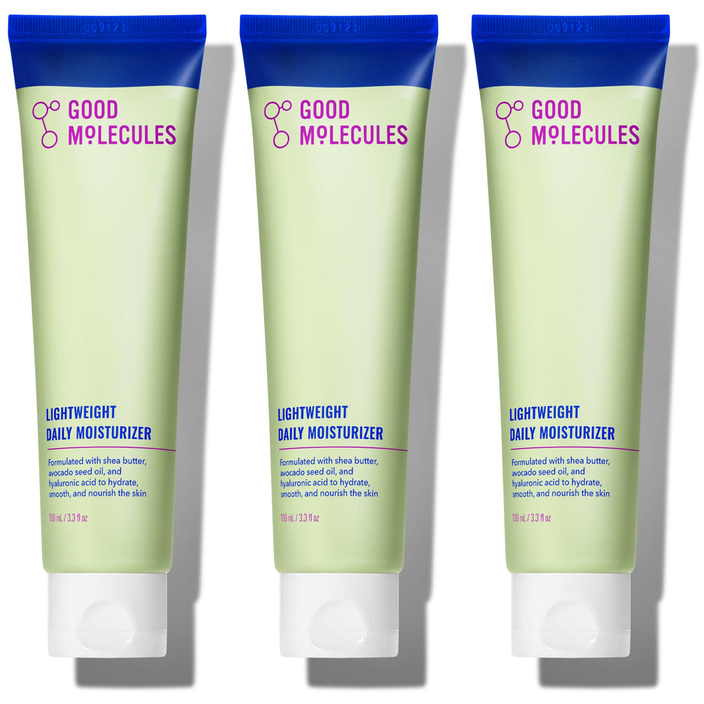 Good Molecules Lightweight Daily Moisturizer – Pack of 3, 100 ml Each