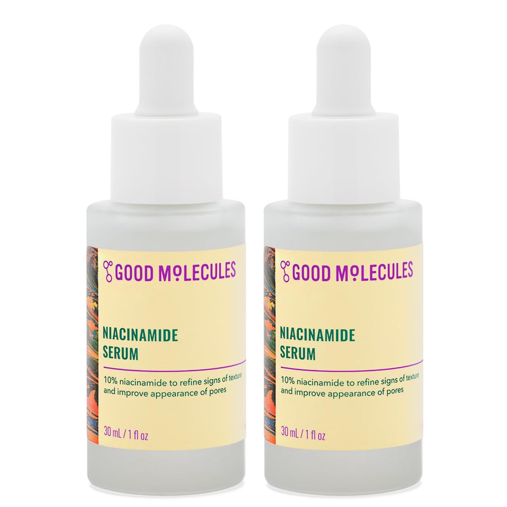 Good Molecules Niacinamide Serum Pack 2 – 60 ml total | Pore Refinement & Even Tone