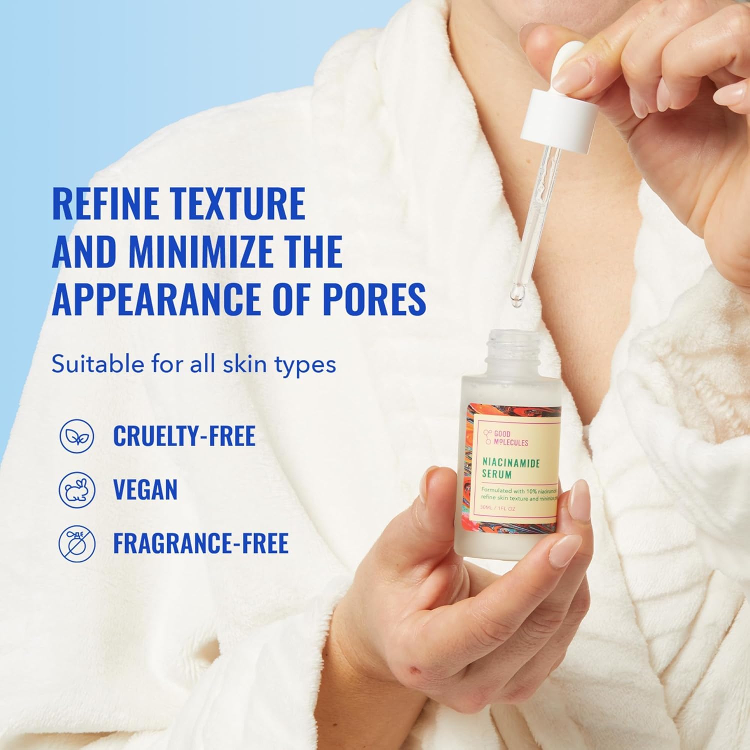 Good Molecules Niacinamide Serum Pack 2 – 60 ml total | Pore Refinement & Even Tone