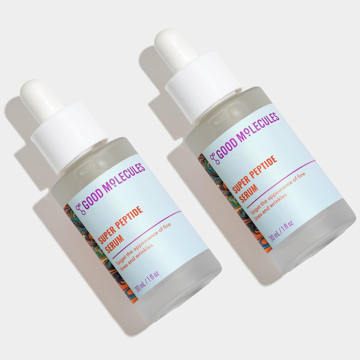 Good Molecules Super Peptide Serum Pack 2 – Lightweight, Water-Based Serum with Peptides & Copper Tripeptides | 2 × 30 ml
