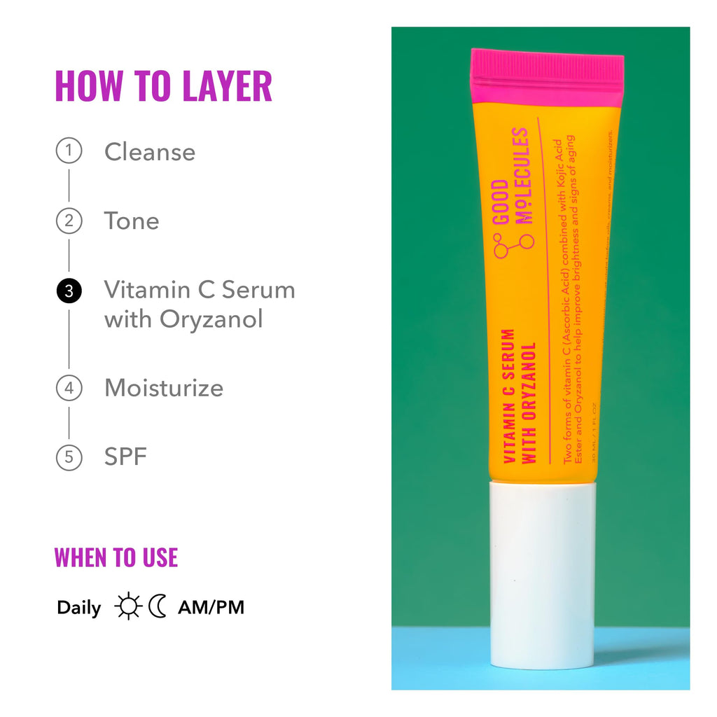 Good Molecules Vitamin C Serum with Oryzanol — Even Tone & Brightening