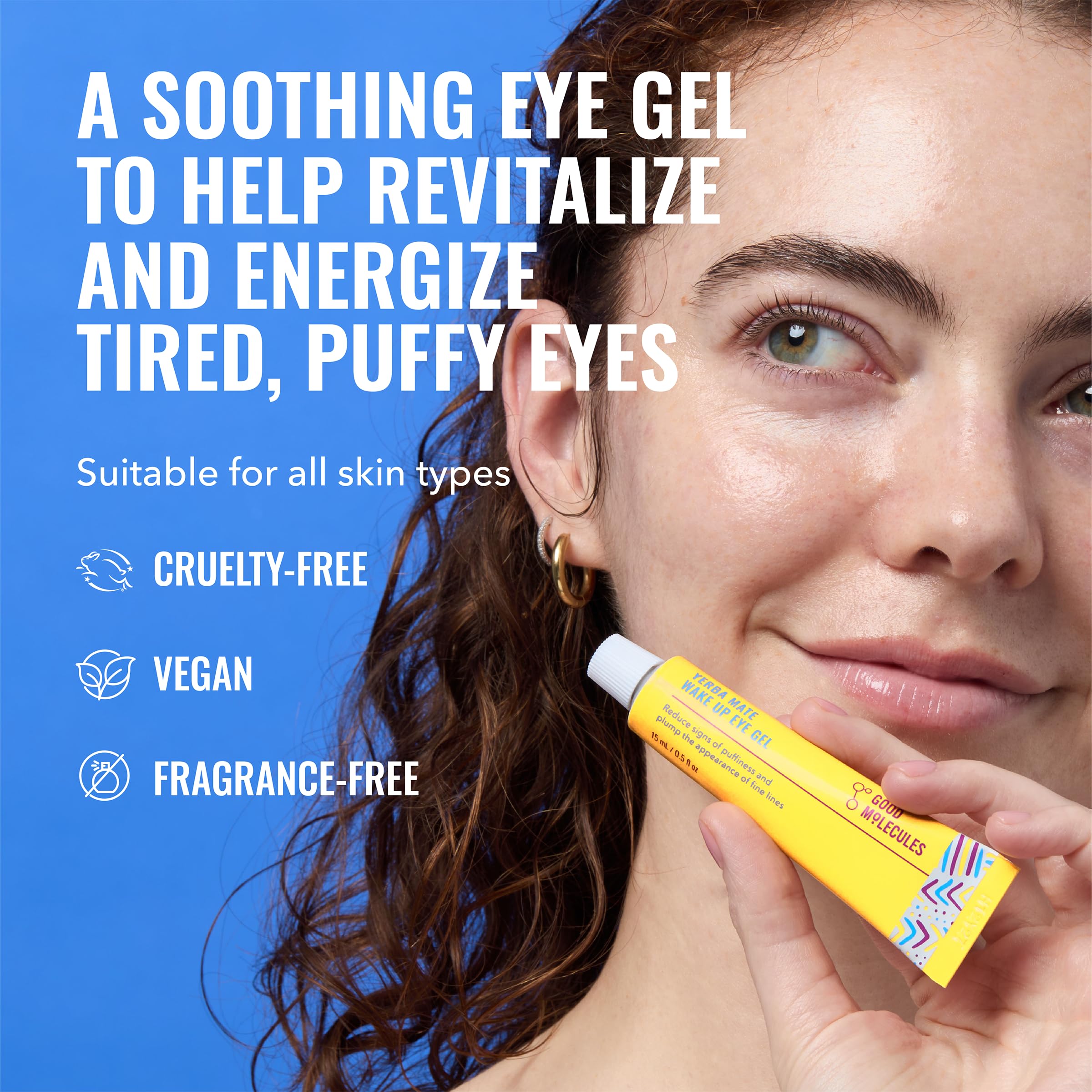 Good Molecules Yerba Mate Wake Up Eye Gel Pack (2 x 15 ml) – Hydrating Under-Eye Gel