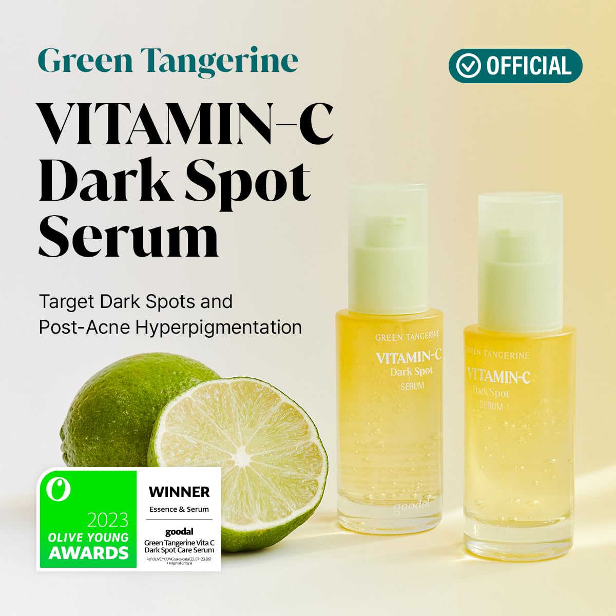 GOODAL Green Tangerine Vitamin C Serum – Brightening Hydration (1.02 fl oz)