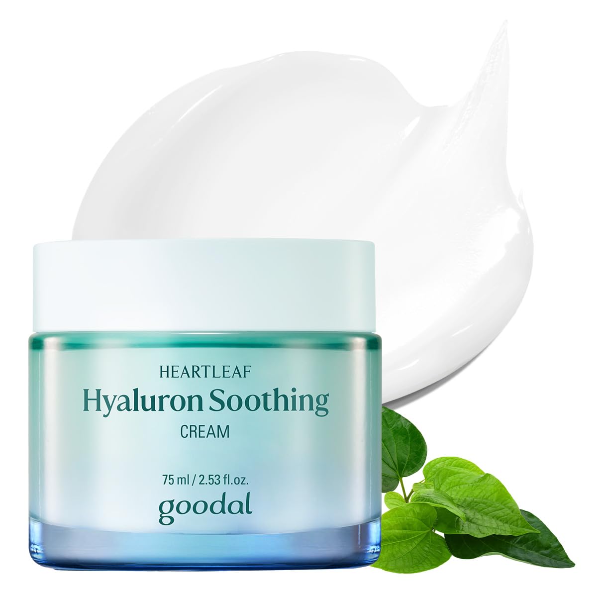 GOODAL Heartleaf Hyaluron Soothing Cream for All Skin Types | Deep Hydration & Long-Lasting Moisture