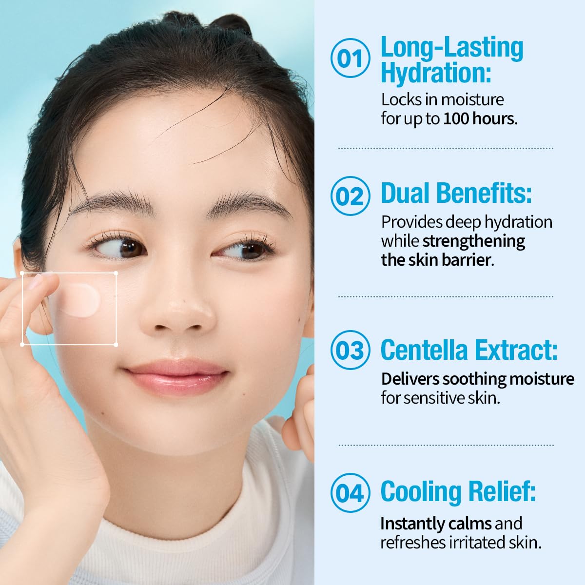 GOODAL Heartleaf Hyaluron Soothing Cream for All Skin Types | Deep Hydration & Long-Lasting Moisture