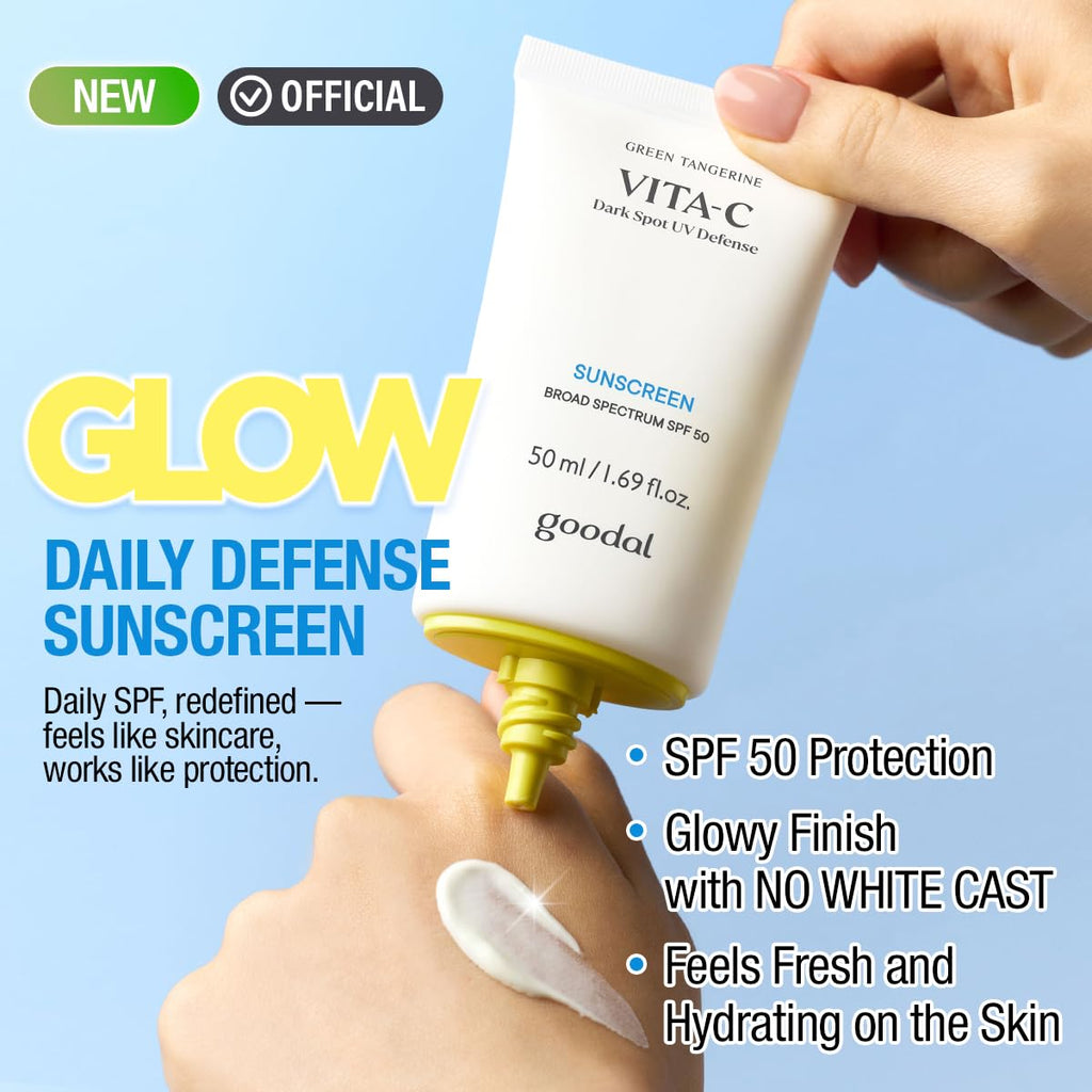 Goodal Green Tangerine Vita-C Dark Spot UV Defense Sunscreen SPF 50 | Daily Korean Sun Care