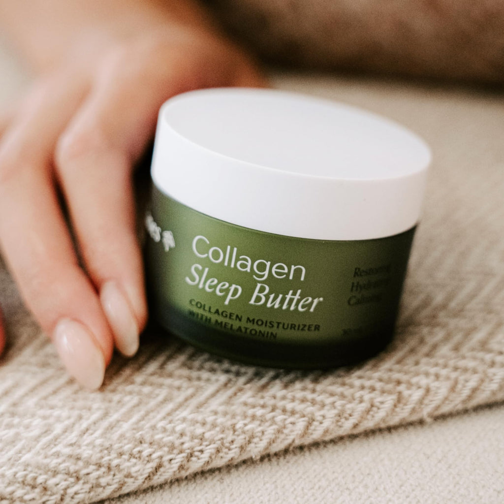 GOODJANES Collagen Sleep Butter Night Cream – Vegan Collagen, Hyaluronic Acid & Melatonin