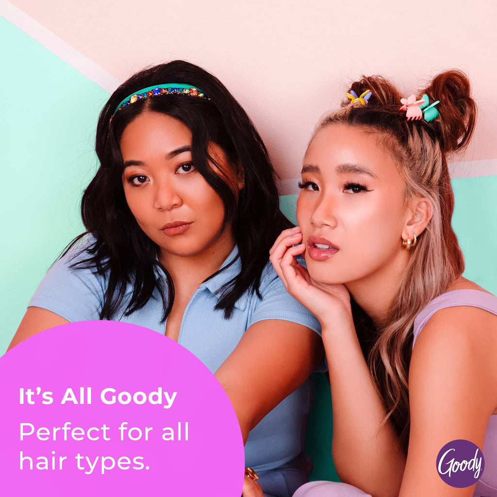 Goody Ouchless Flex Thin Headband – Pain-Free Comfort for All Hair Types, 2-Count Pack