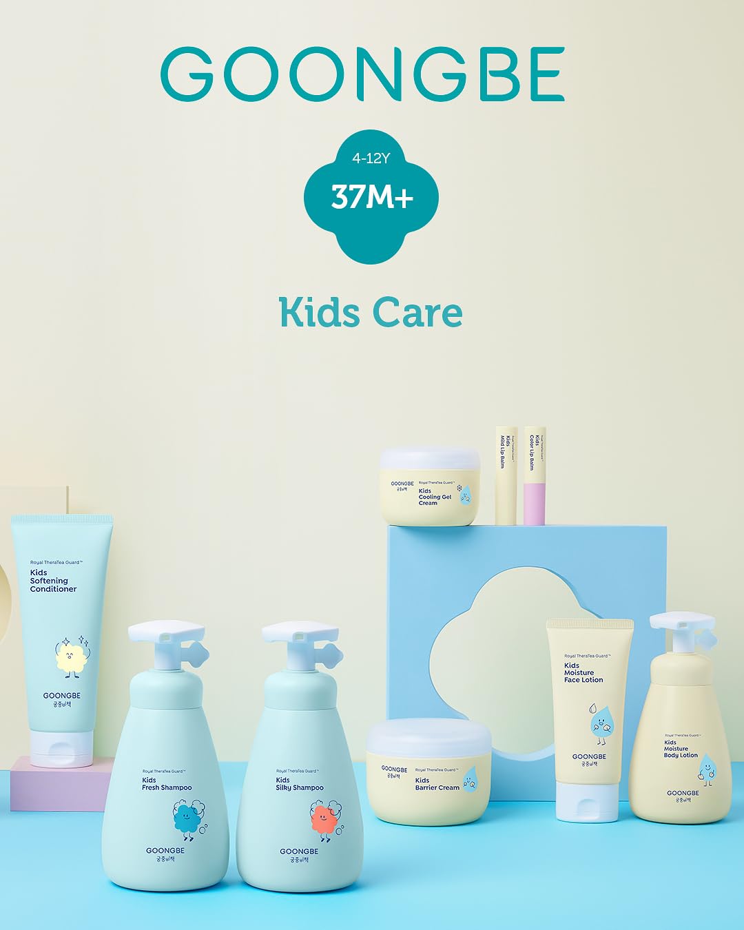 GOONGBE Kids Travel Toiletry Set – 4-in-1 TSA Carry-On Kit, 1oz Each
