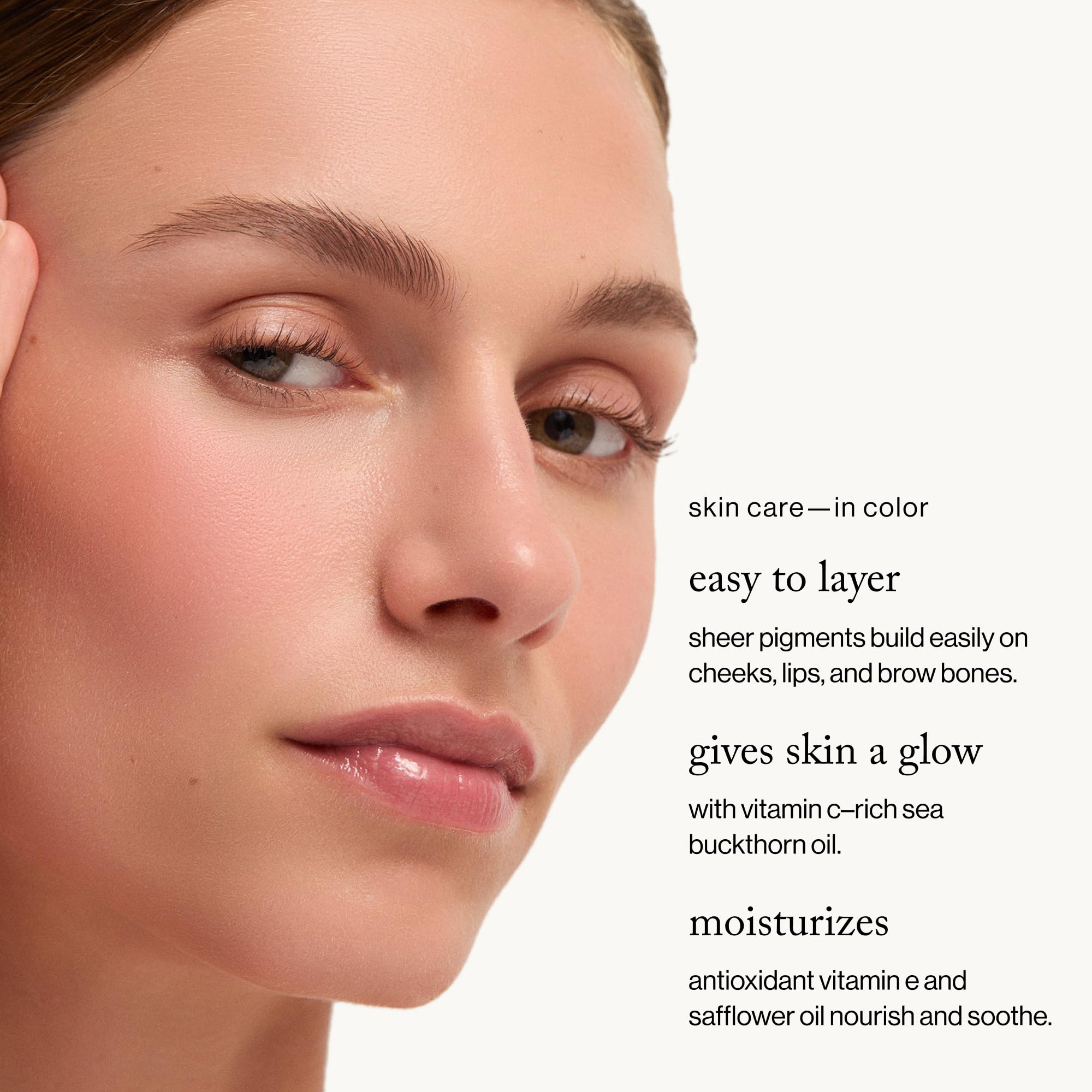 goop Beauty Cream Blush Velvelteen Sheer Mauve | Lip & Cheek Tint with Vitamin C & E | 0.5 oz