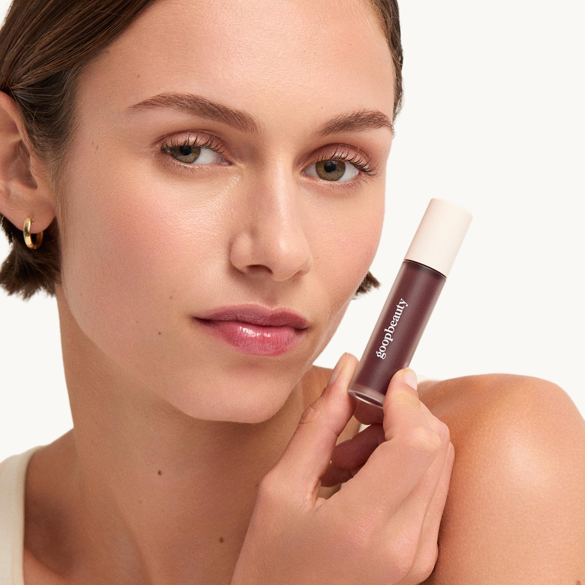 goop Beauty Hydra-Barrier Gel Gloss | Hydrating Lip Gloss with Hyaluronic Acid & Vitamin E – Lilac Sheer Amethyst (0.13 oz)