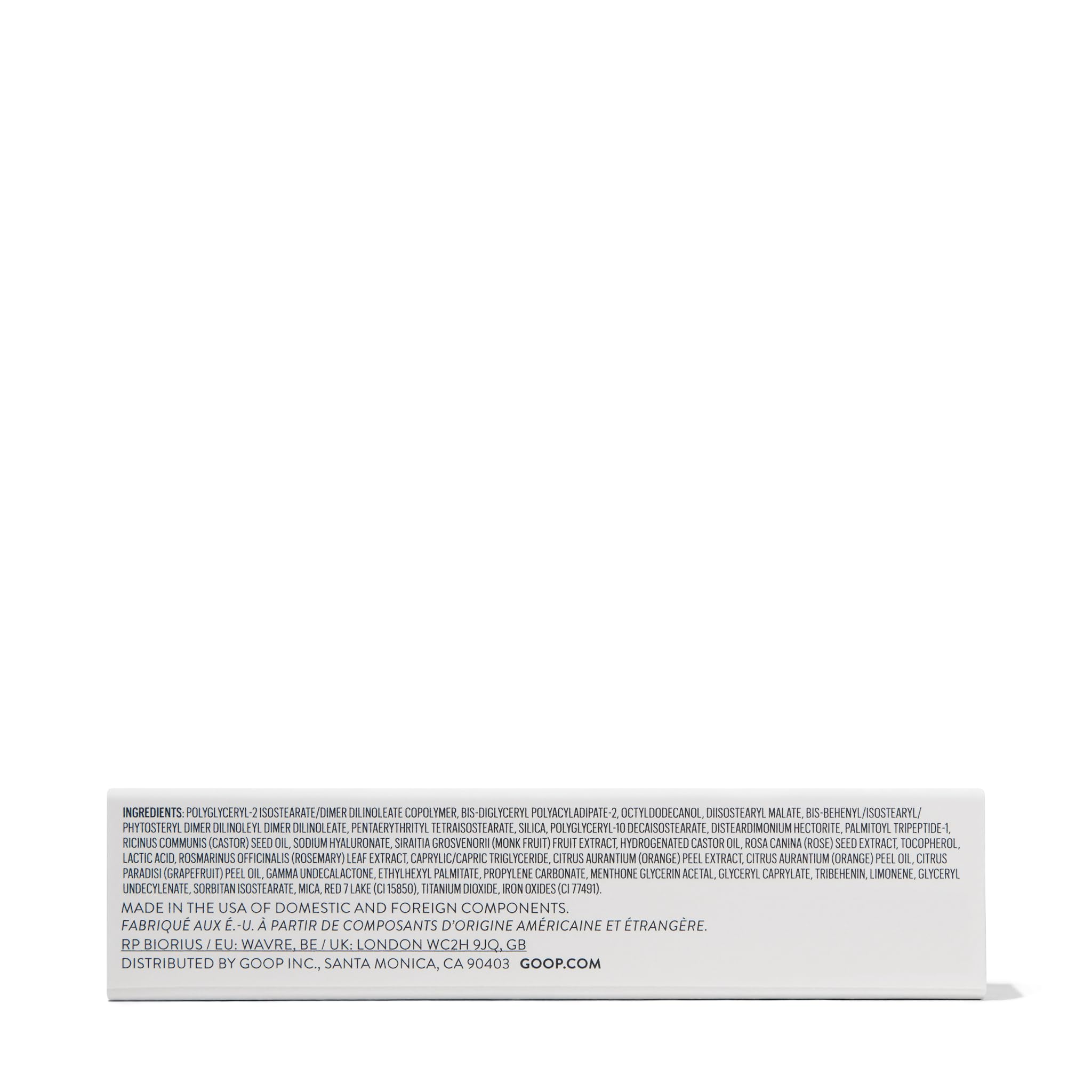 goop Beauty Hydra-Barrier Gel Gloss | Hydrating Lip Gloss with Hyaluronic Acid & Vitamin E | Glaze - Palest Clear Pink | 0.13 oz