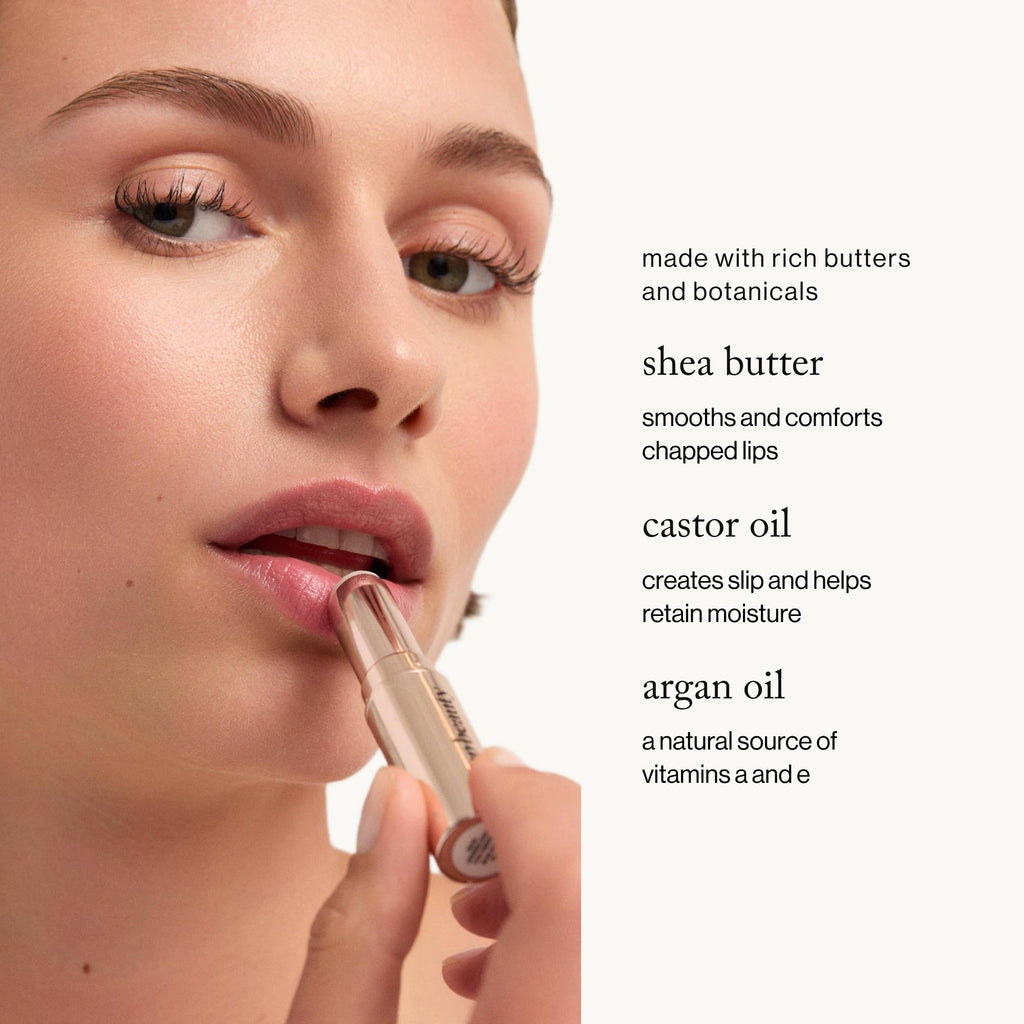 Goop Beauty Lip Balm Trio – Clean, Petroleum-Free Moisturizers in Clear, Garnet & Rose
