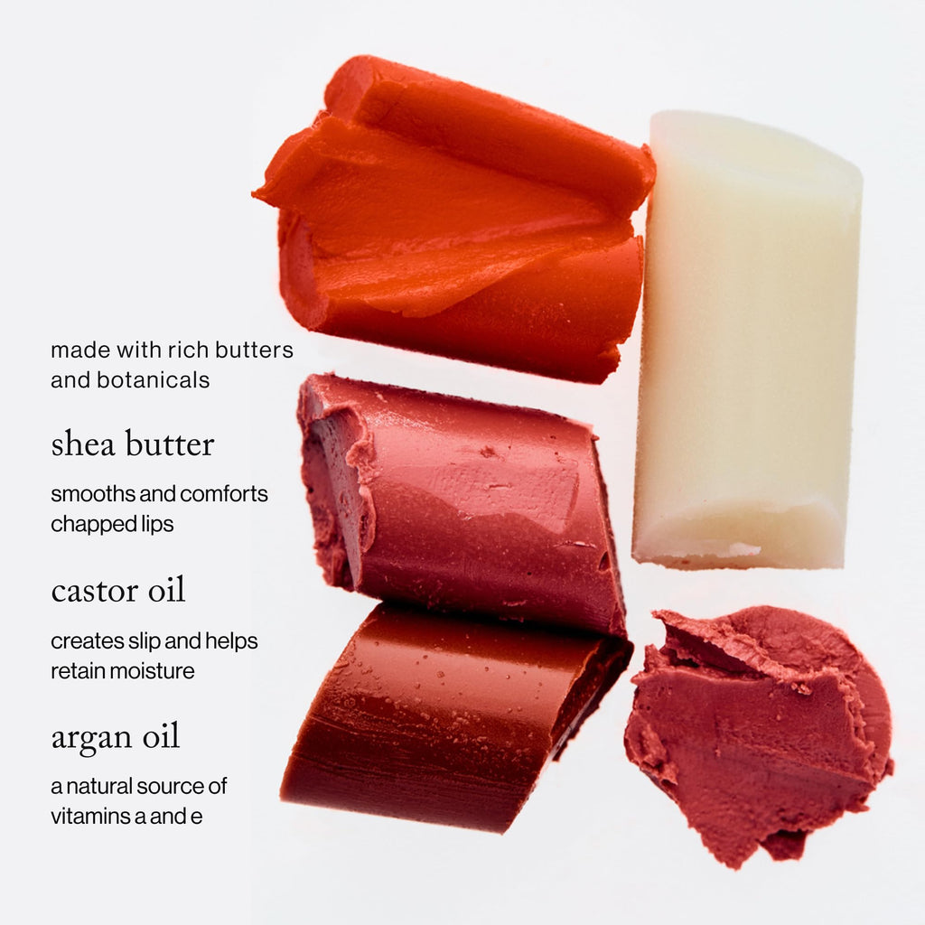 Goop Beauty Lip Balm Trio — Clean, Petroleum-Free Lip Care in Clear, Peony, Tomato | 0.16 oz Each