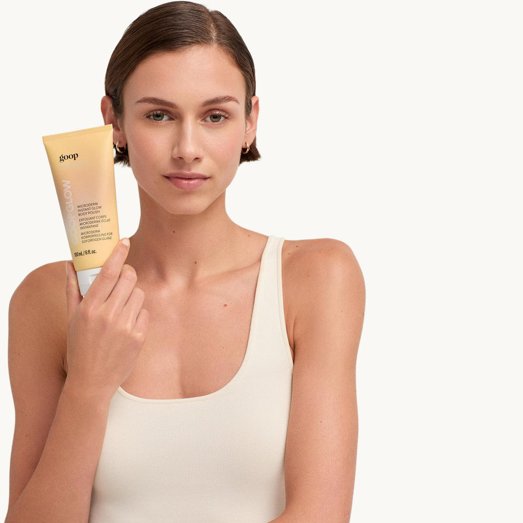 Goop Beauty Microderm Body Polish | Exfoliating Scrub & Foaming Cleanser for Glowing Skin | Kakadu Plum Seed Oil | 6 fl oz