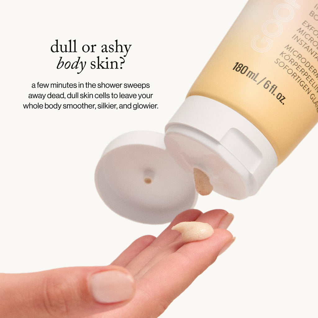 Goop Beauty Microderm Body Polish | Exfoliating Scrub & Foaming Cleanser for Glowing Skin | Kakadu Plum Seed Oil | 6 fl oz