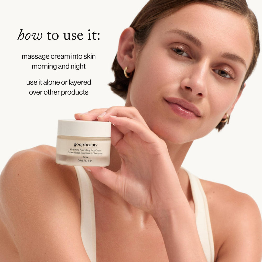 goop Beauty Nourishing Face Cream | Improves Firmness, Elasticity & Glow | Ceramides & Squalane | 1.7 fl oz