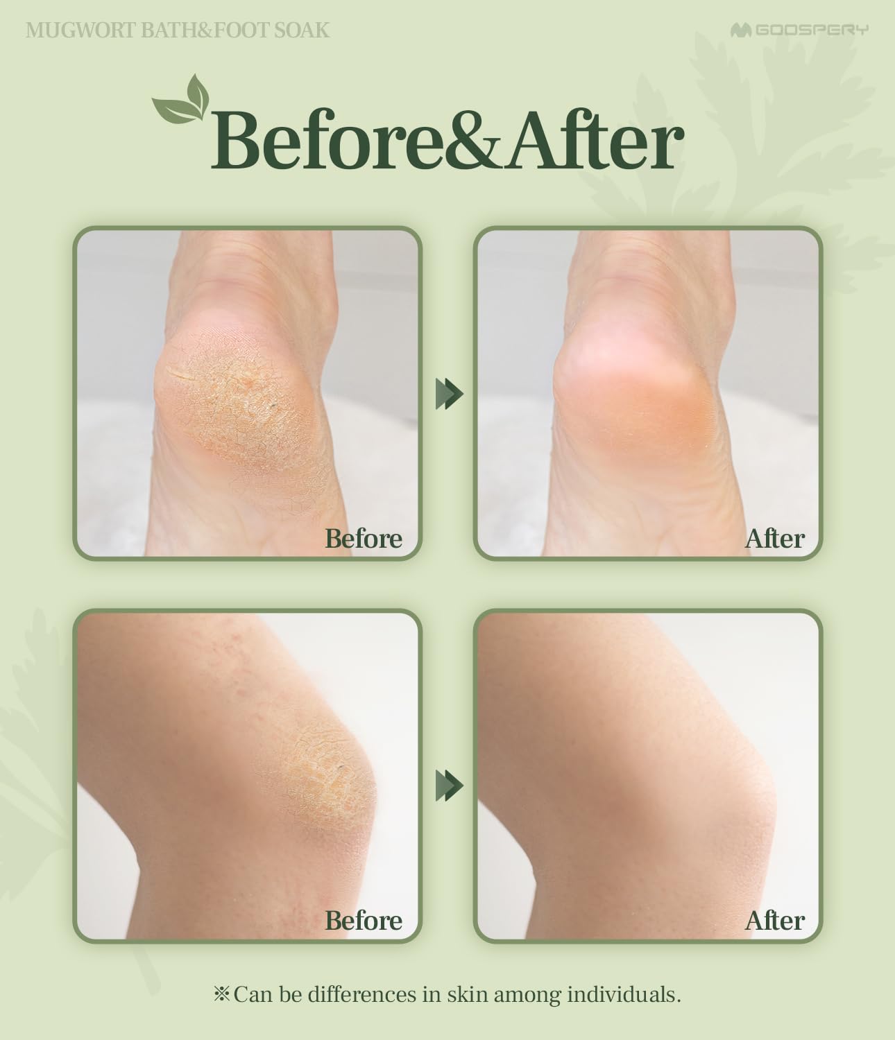 GOOSPERY Monage Korean Organic Mugwort Bath & Foot Soak (10 Pack) – Home Spa Therapy