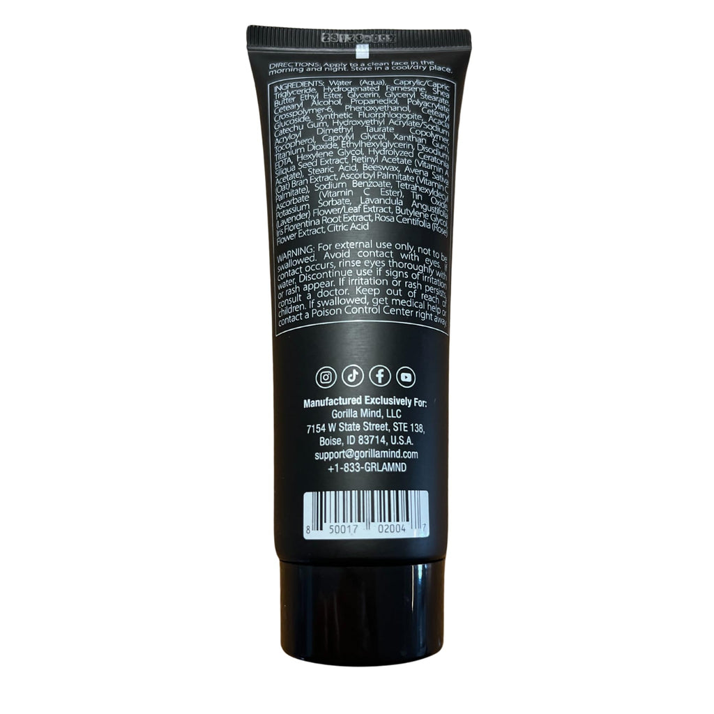 Gorilla Mind Cōsh Moisturizer – Firms Skin, Minimizes Wrinkles, Lightweight Daily Face Cream
