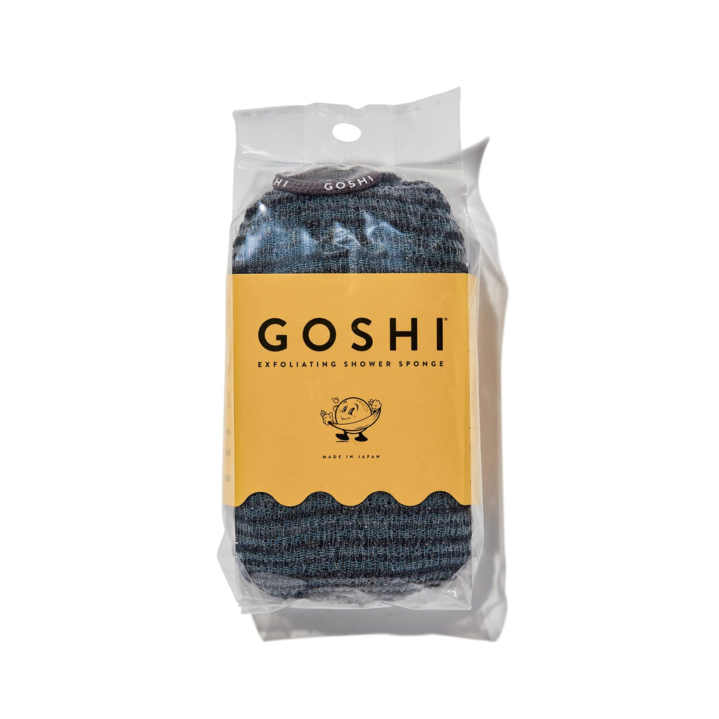 GOSHI Exfoliating Shower Sponge – Rip-Resistant, Rapid-Dry (Japan Made)
