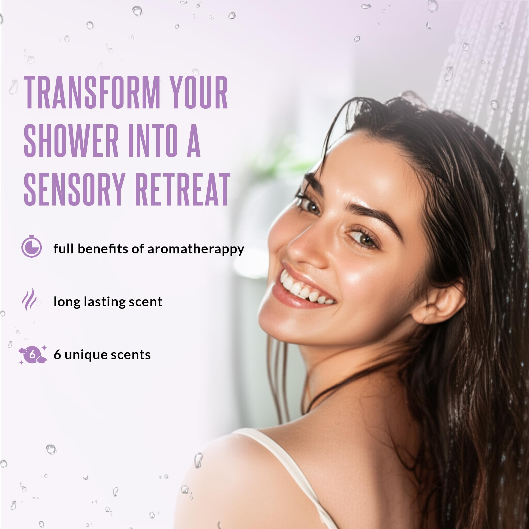 GOSSBY Shower Steamers Aromatherapy 6 Pack | Relaxing Home Spa Gift Set