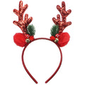Gosuoa Christmas Headbands for Women – Red Reindeer Antlers