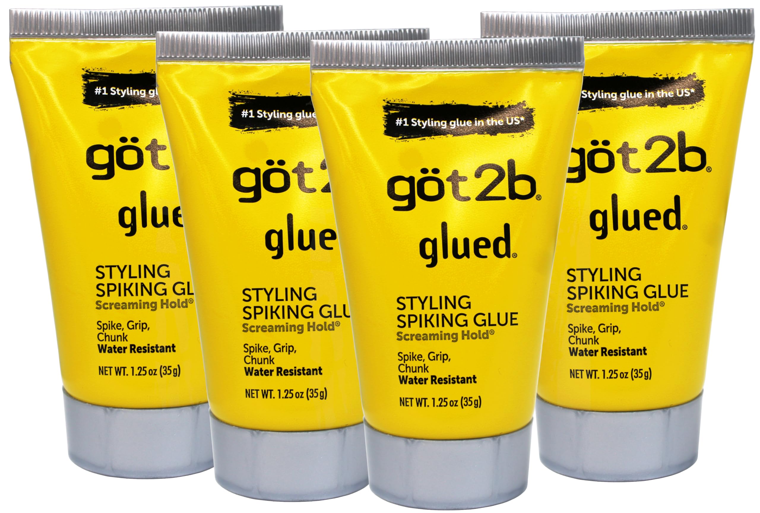 Schwarzkopf got2b Glued Styling Spiking Glue 1.25 oz (Pack of 4) | Extreme Hold & Texture