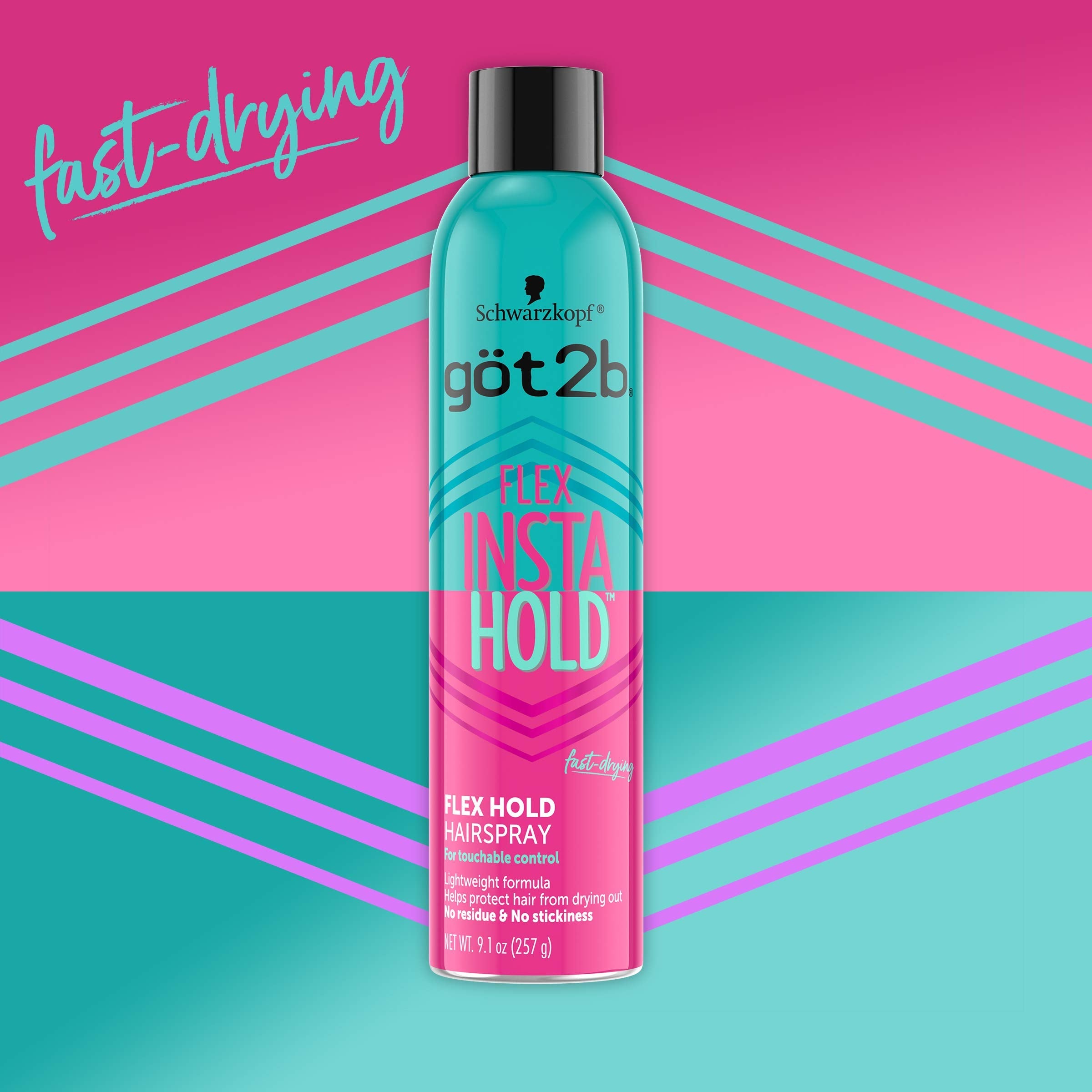 Got2b Insta Hold Flex Hold Hairspray – 9.1 oz | Lightweight, Fast-Drying Hold