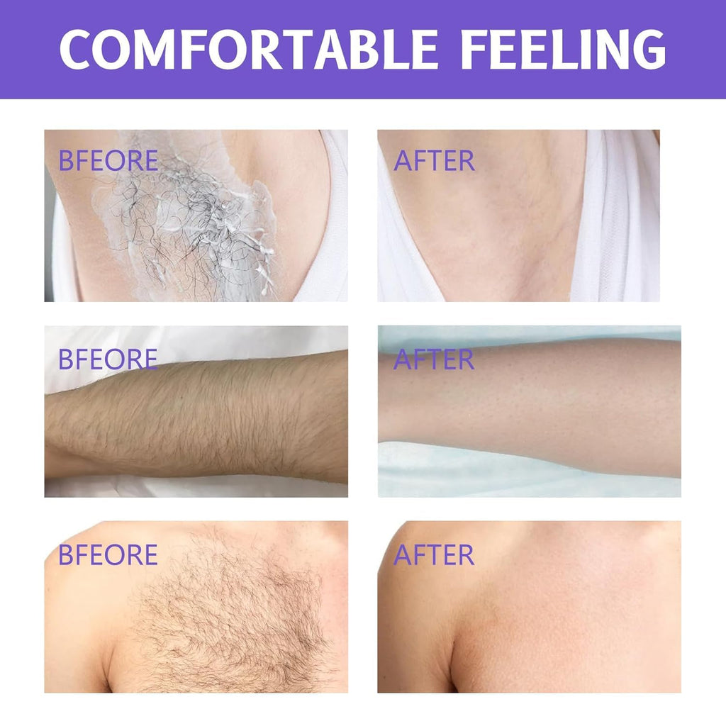 GOWEGO Hair Removal Cream for Sensitive Skin | Facial, Body, Bikini, Arms, Legs (3.38 fl oz)