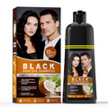 gowwim Black Hair Dye Shampoo – Instant Gray Coverage, Plant-Based Semi-Permanent Color for Women & Men