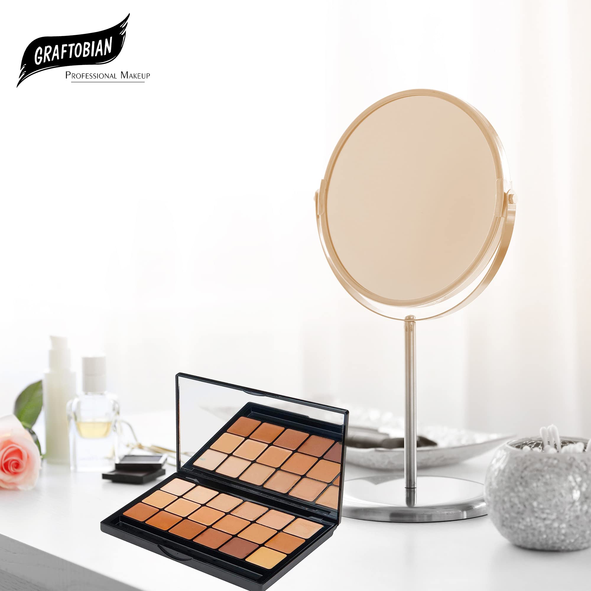 Graftobian HD Glamour Creme Foundation Warm Super Palette – 18 Warm Shades