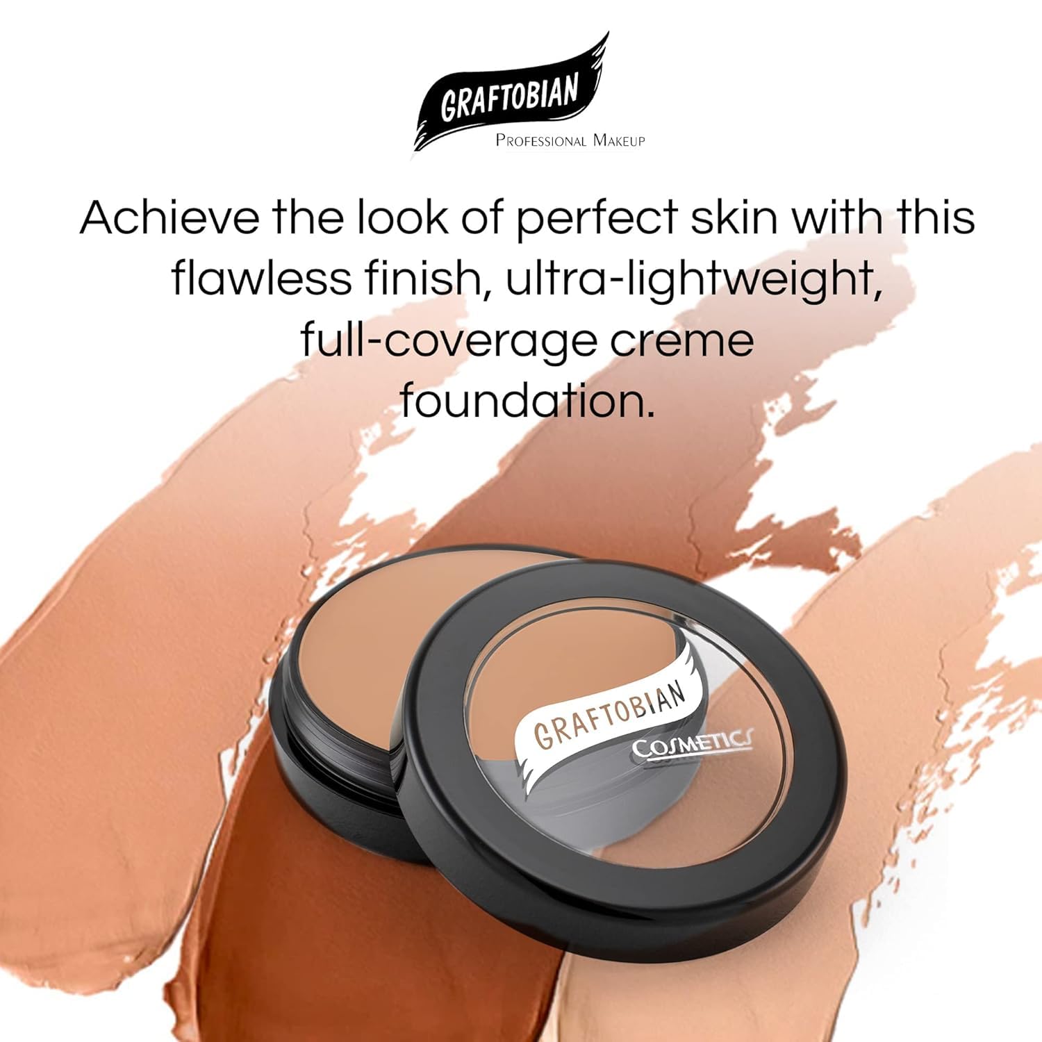 Graftobian HD Glamour Creme Foundation Desert Sunrise — 65 Shades, Weightless Coverage