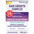 Granions Hair Growth Supplements | Biotin, Keratin & Amino Acids - 90 Tablets