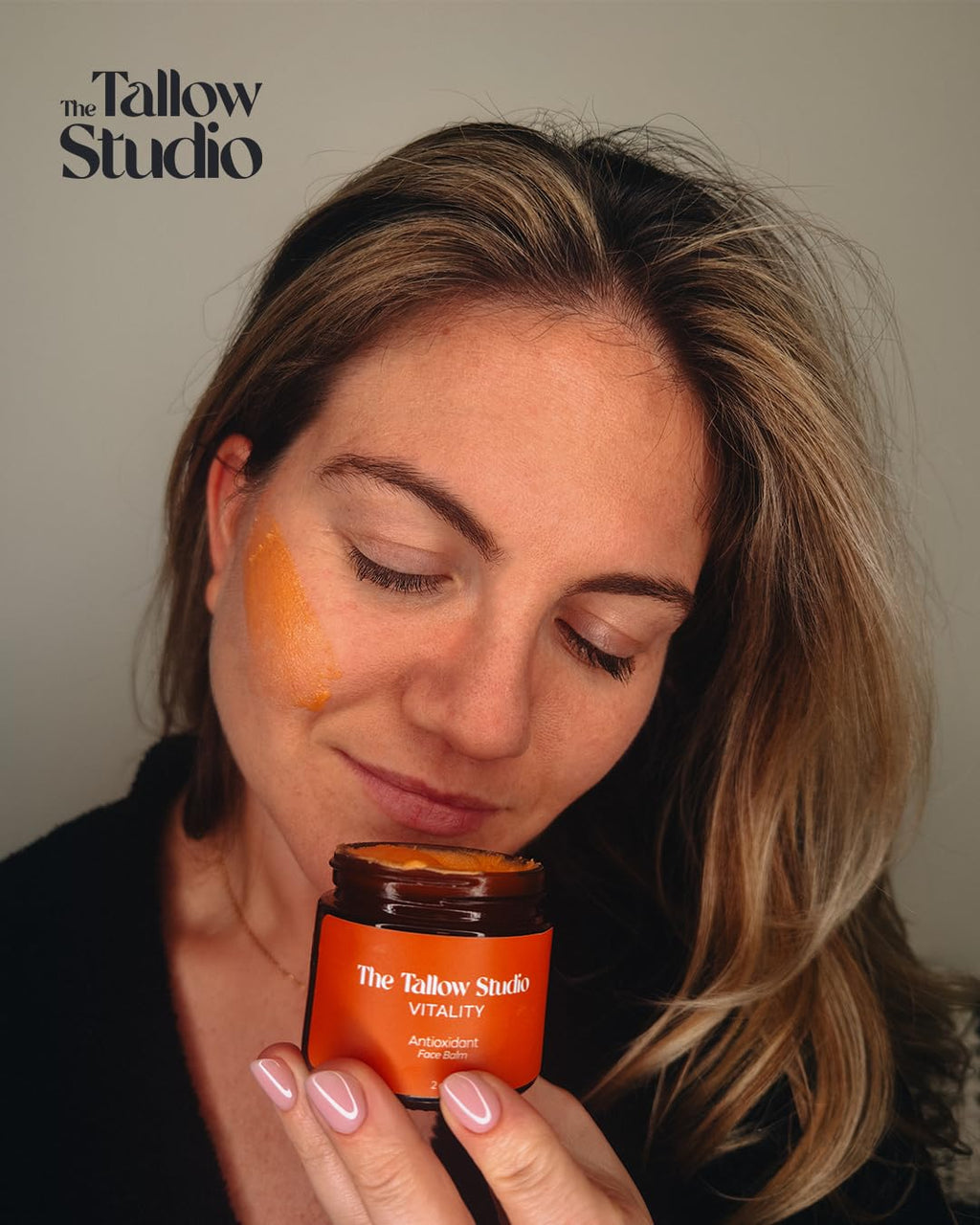 The Tallow Studio Antioxidant Tallow Face Balm – Grass-Fed & Organic, Handmade (2 oz)