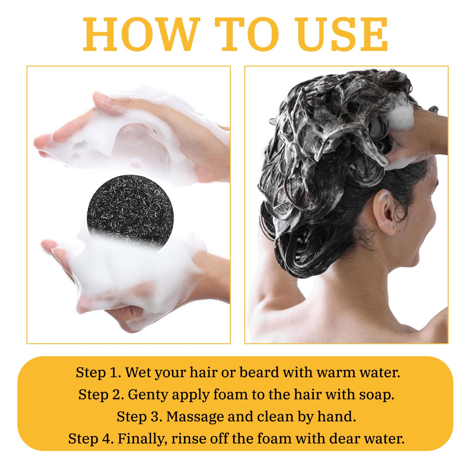 Gray Hair Reverse Bar | Black Soap for Grey Hair – Deep Nourishment